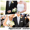 2Pcs 2 Style Silk Imitation Rose Corsage Boutonniere AJEW-CP0001-60-7