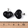 Natural Obsidian Chunky Pendants G-T143-19K-3