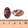 Transparent Resin and Walnut Wood Pendants RESI-T057-03H-3