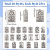 2 Sets Tibetan Style Zinc Alloy Pendants FIND-SC0016-92AS-2
