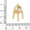 Brass Micro Pave Cubic Zirconia Pendants KK-F906-19G-3