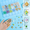 DIY Ocean Theme Synthetic Turquoise & Natural Cowrie Shell & Alloy Jewelry Making Findings Beads Kits DIY-SC0027-43-3