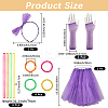80s Fancy Dress Neon Accessories Tutu Party Costume Sets DIY-WH20062-11D-2