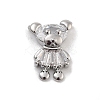 Brass Pave Clear Cubic Zirconia Pendants KK-Z061-18P-02-1