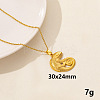Stainless Steel Insect Gecko Pendant Necklace Unisex Jewelry TG2584-8-1