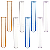 8Pcs 4 Colors Transparent Acrylic Test Tube AJEW-OC0003-95-1