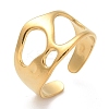 304 Stainless Steel Open Cuff Rings for Unisex RJEW-Q003-03G-2