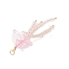 Glass with Acrylic Big Pendants PALLOY-JF04982-01-4