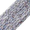 Electroplate Glass Beads Strands GLAA-Q105-03V-1