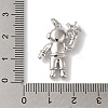 Rack Plating Brass Micro Pave Clear Cubic Zirconia Pendants KK-B092-40P-3