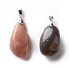 Natural Orange & Grey Sunstone Pendants G-H259-07P-02-2