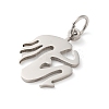 Non-Tarnish 304 Stainless Steel Pendants STAS-C086-03P-2