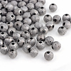 Spray Painted Acrylic Beads ACRP-Q018-6mm-014-1