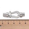 Tarnish Resistant 304 Stainless Steel Magnetic Clasps with Glue-in Ends STAS-K282-02P-3