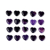Dyed Natural Striped Agate Heart Palm Stone LS-G-WH0008-12-1