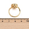Rotatable Brass Micro Pave Cubic Zirconia Open Rings for Women RJEW-K305-01G-5