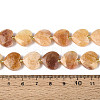 Natural Topaz Jade Beads Strands G-P592-B16-01-5