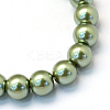 Baking Paint Glass Pearl Bead Strands X-HY-Q003-3mm-49-2