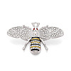 Rack Plating Alloy Rhinestone and Enamel Pendants PALLOY-T090-112P-1