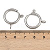304 Stainless Steel Spring Ring Clasps STAS-B095-05I-P-3