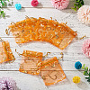 50Pcs Heart Printed Organza Bags OP-TADJ0001-01E-4