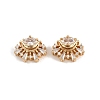 Brass Micro Pave Cubic Zirconia Beads KK-C115-11G-1