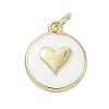 Brass Enamel Pendants KK-K368-10G-04-1