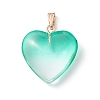 Two Tone Spray Painted Glass Pendants GLAA-N035-016-C05-2