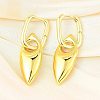 Horse Eye Brass Hoop Earrings for Women EJEW-U057-06D-01G-1