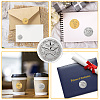 Round Silver Foil Embossed Picture Stickers DIY-WH0503-020-4