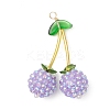 AB Color Opaque Resin Pendants PALLOY-JF04067-3