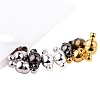 Mixed Color Oval Brass Magic Magnetic Clasps with Loops for Jewelry Making KK-PH0012-15-NF-2
