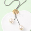 304 Stainless Steel Tree of Life Lariat Necklaces for Women NJEW-B149-04GP-02-2