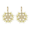 Snowflake 304 Stainless Steel Leverback Earrings EJEW-MZ00496-01-2