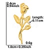 Fashion Leaf 304 Stainless Steel Stud Earrings for Women VG1798-2-1