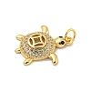 Brass Micro Pave Cubic Zirconia Pendants KK-N254-129C-G-2