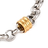 304 Stainless Steel Rolo Chain Bracelets for Women BJEW-G711-04GP-3