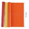 3 Rolls Red & Gold & Orange Red Heat Transfer Vinyl Roll DIY-SZ0003-61-2