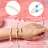 12Pcs 12 Colors Waxed Polyester Bracelet Makings AJEW-TA0001-39-3