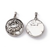 Natural Howlite Pendants G-H281-05F-2