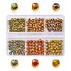 180Pcs 6 Colors Electroplate Glass Beads Strands EGLA-YW0001-55-1