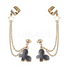 Light Gold 304 Stainless Steel Cuff Earring Chains EJEW-JE05685-01-1