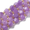 Natural Lavender Amethyst Beads Strands G-K387-A14-01-2