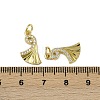 Brass Micro Pave Cubic Zirconia Pendants KK-I358-022G-3