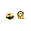 Brass Grade A Rhinestone Spacer Beads RSB036NF-12G-3