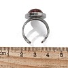 Oval Natural Carnelian Finger Rings RJEW-M062-02P-04-3
