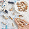 40Pcs 10 Styles Acrylic Imitation Shell Pendants OACR-SC0001-95-3