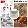 8Pcs 4 Colors PU Leather Jewelry Envelope Pouches Gift Bags with Snap Button and Clear Window ABAG-GA0001-32A-5