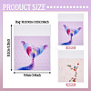 100Pcs 2 Colors Square Plastic Cellophane Self Seal Bags ABAG-TA0001-32-3