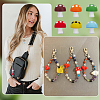 24Pcs 6 Colors Mushroom Food Grade Eco-Friendly Silicone Focal Beads SIL-FG0001-01-6